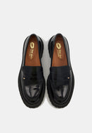 Norma - Cuir brillant Noir - Bons Baisers - The Bradery