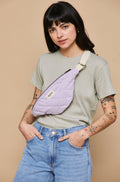 Quiltad midjeväska Olivia lila Hindbag2