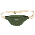 Olivia quiltad midjeväska oliv Hindbag2