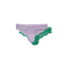 Pack De 2 Culottes Wave Lace Codie Cheeky - Orchid Bloom / Vert - Beck Sondergaard - The Bradery