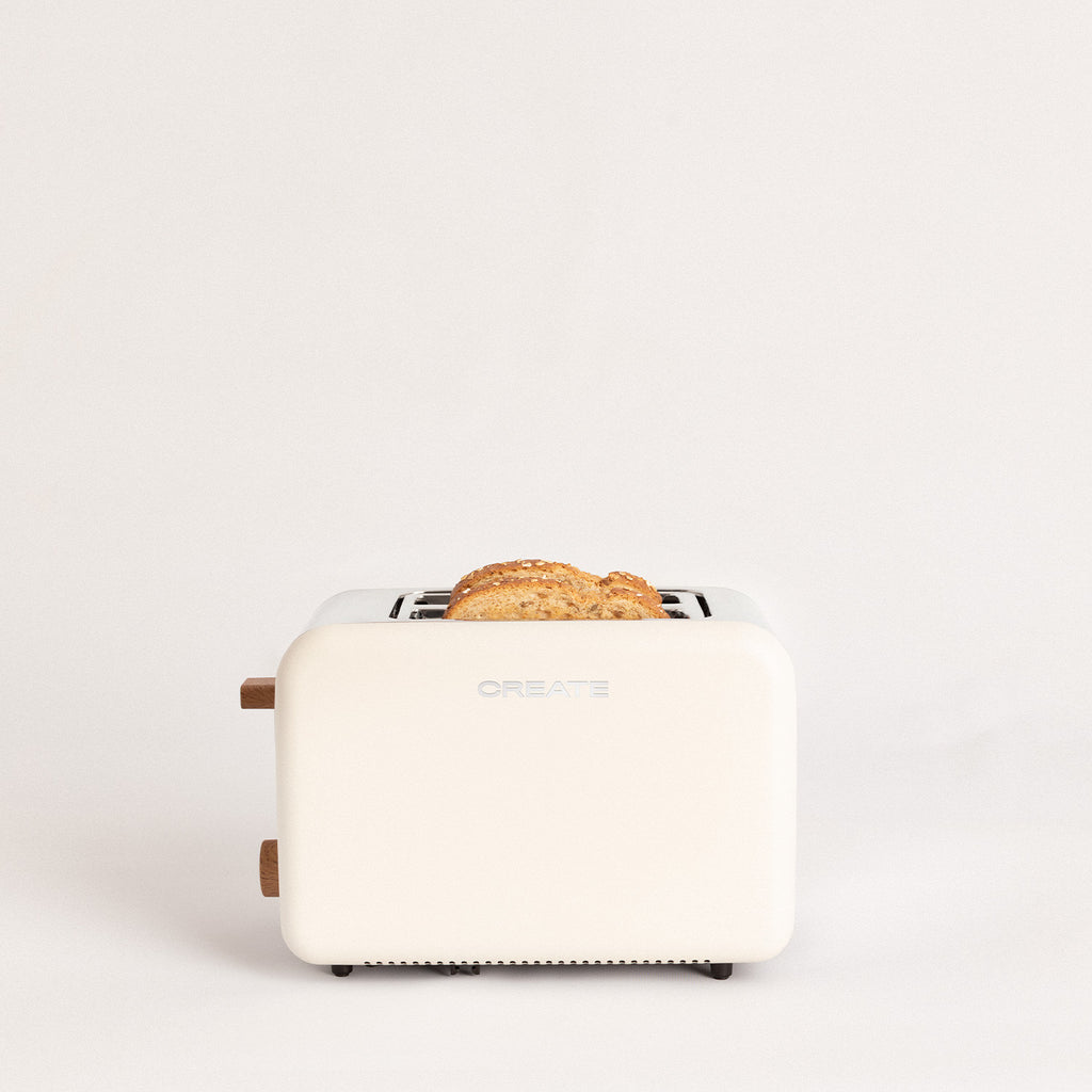 Pack - Tostadora Pequeña Toast Retro + Hervidor Grande Kettle Retro 1,7L - Blanco Roto