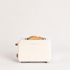 Pack - Tostadora Pequeña Toast Retro + Hervidor Grande Kettle Retro 1,7L - Blanco Roto