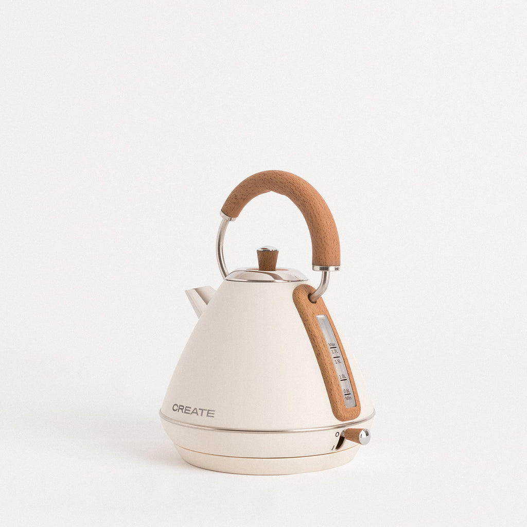 Pack - Tostadora Pequeña Toast Retro + Hervidor Grande Kettle Retro 1,7L - Blanco Roto