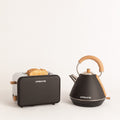 Pack - Tostadora Pequeña Toast Retro + Hervidor Grande Kettle Retro 1,7L - Negro