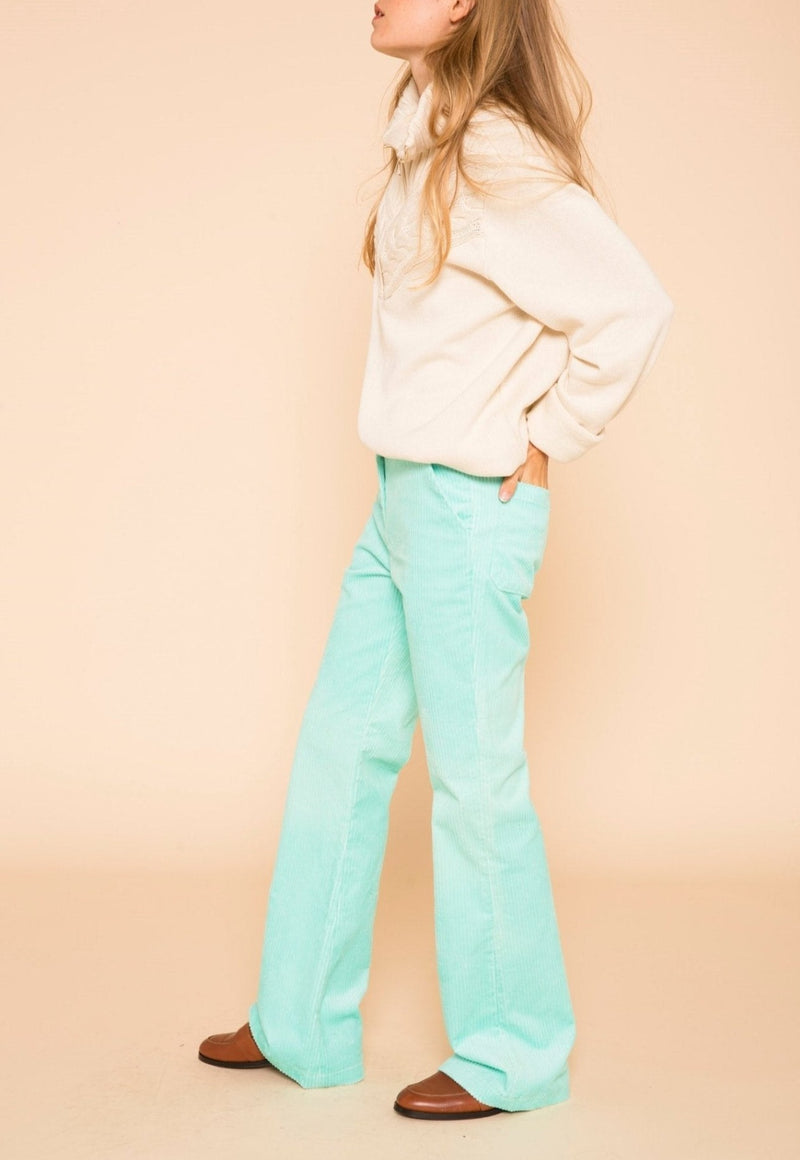 Pantalon Armand Valmer - Aqua - Modetrotter - The Bradery