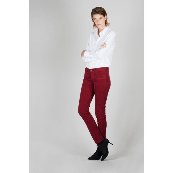 Pantalon Bamboo Velvet Wine - Coupe Slim - Notify - The Bradery