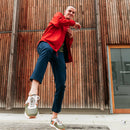 Pantalon Cargo Milly Cotton - Marine Foncé Prêt A Porter Faguo