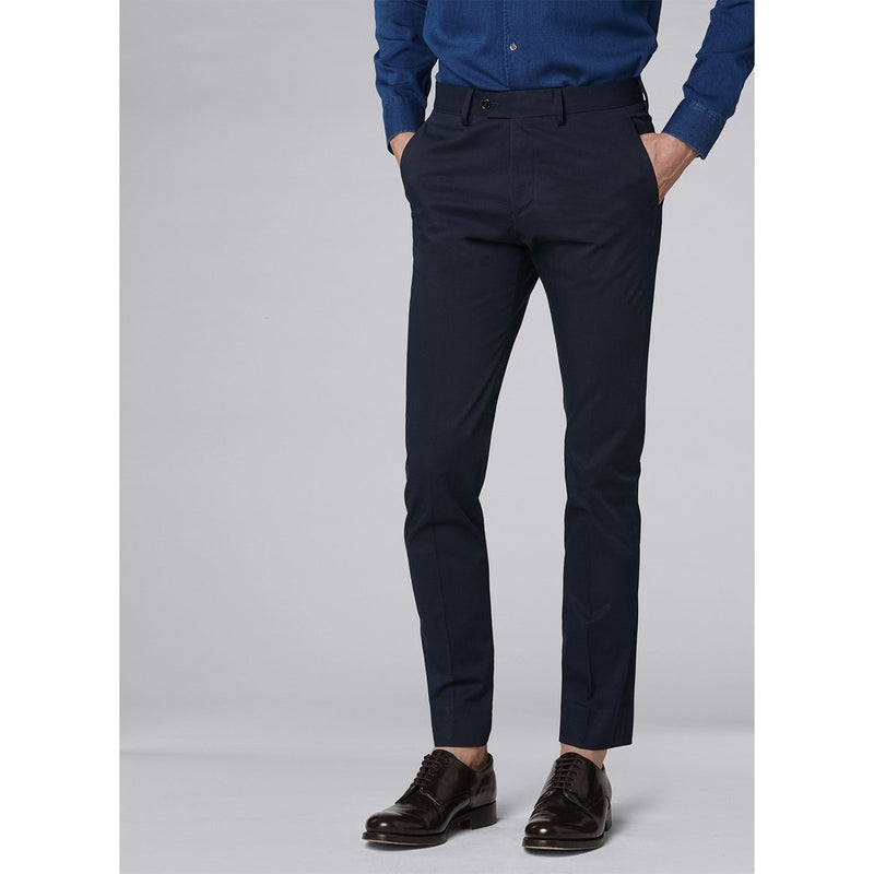 Chino Pants - Navy Blue Trousers De Fursac