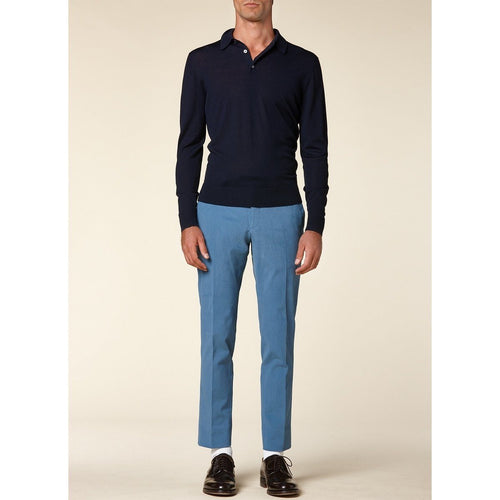 Pantalon Chino - Bleu Persan Pantalons De Fursac