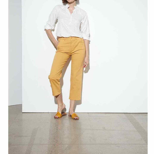 Pantalon Chino Highwaist Cropped Sandy - Mangue - Reiko - The Bradery