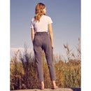 Pantalon Cigarette Highwaist Cropped Ava - Dnm Grey - Reiko - The Bradery