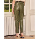 Pantalon Cigarette Highwaist Cropped Ava Rock - Army - Reiko - The Bradery