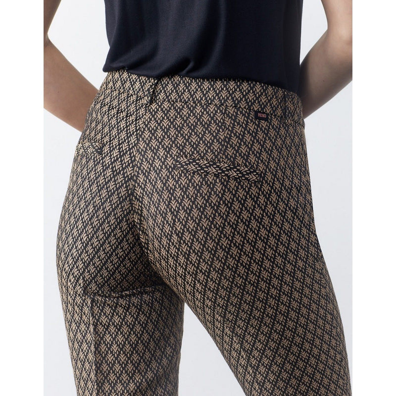 Pantalon Cigarette Liv Fancy - Royal Leaves - Reiko - The Bradery