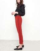 Pantalon Cigarette Lizzy Color - Terre Rouge Piping - Reiko - The Bradery