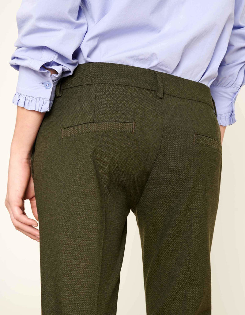 Pantalon Cigarette Lizzy Fancy Green Berry - Reiko - The Bradery