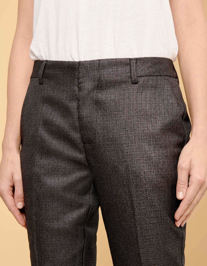 Pantalon Cigarette Lizzy Fancy Metallic Black - Reiko - Reiko - The Bradery