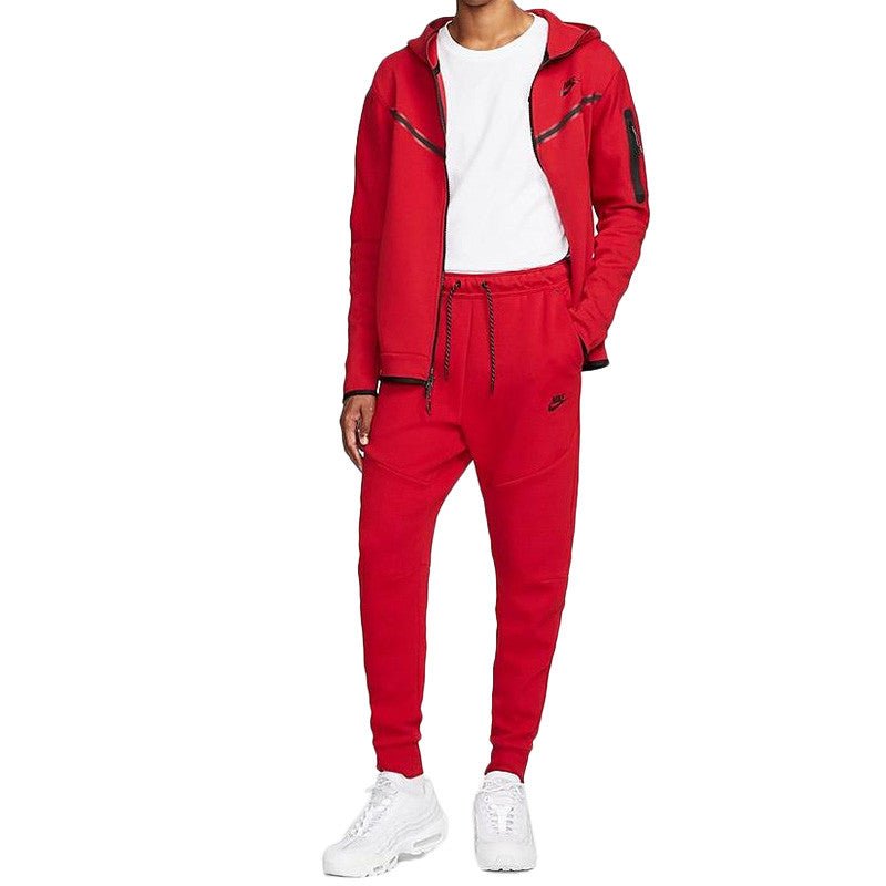Nike Tech Fleece Track Pants - Red - Men - Nike2 - The Bradery