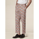 Pantalon - Ecru - Motif Cachemire CHINO De Fursac
