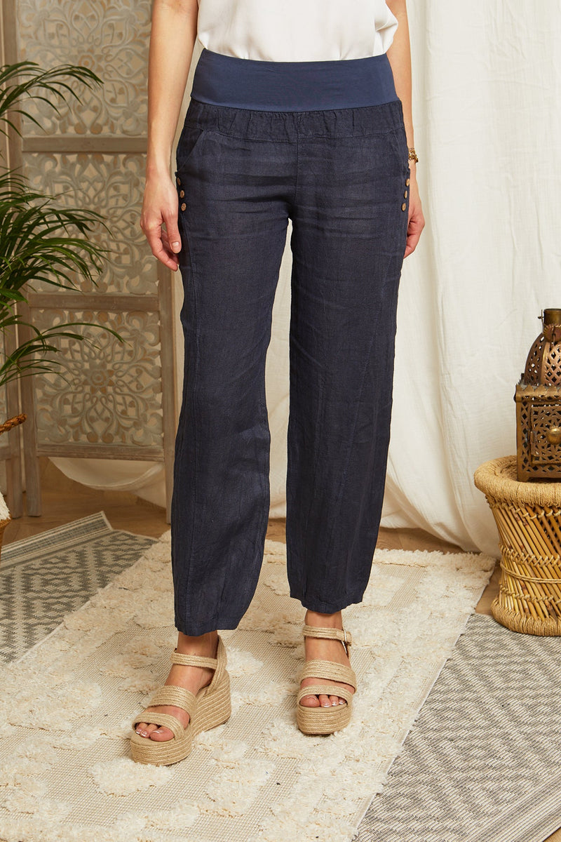 Pantalon Marine - Femme PANTALONS & SHORTS Autour Du Lin