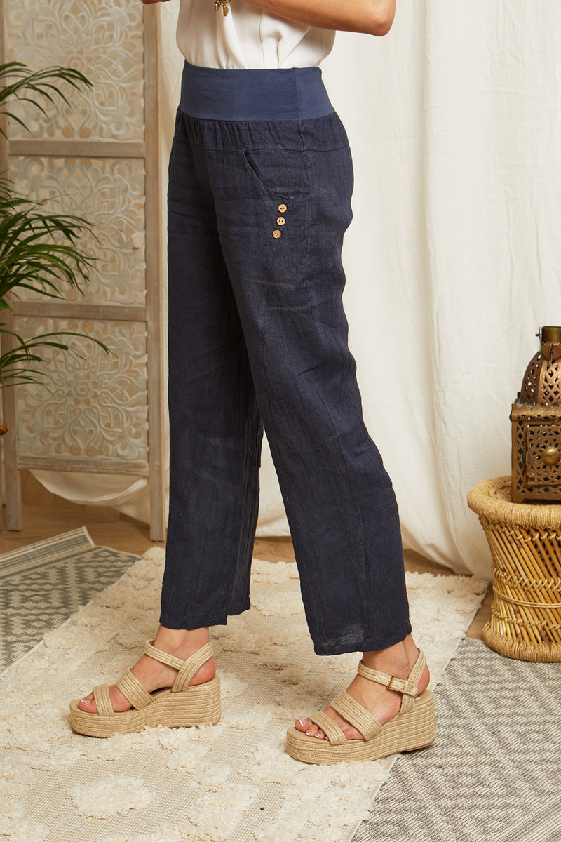 Pantalon Marine - Femme PANTALONS & SHORTS Autour Du Lin