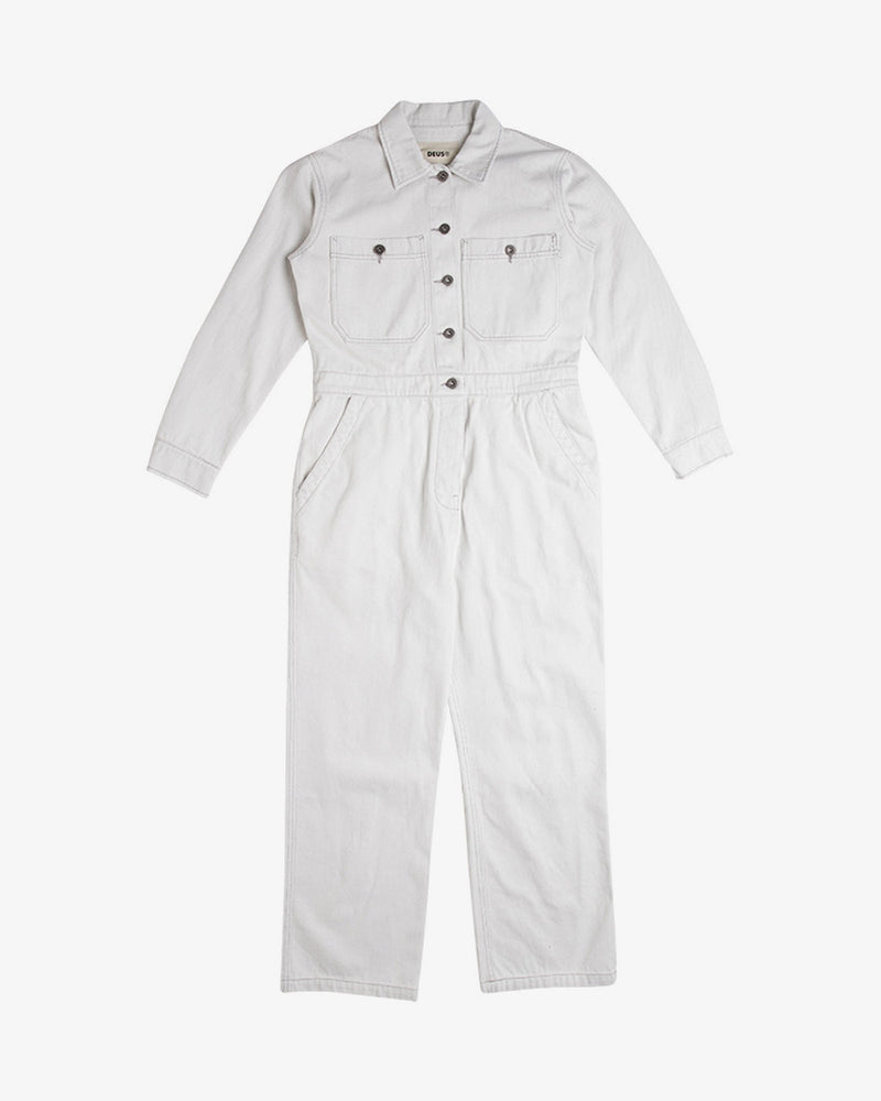 Pantalon Metro Coverall - Blanc Blanchi - Femme Pantalon Deus Ex Machina