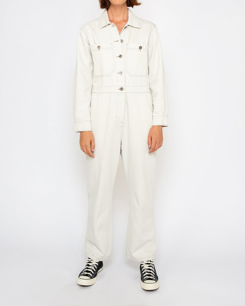 Pantalon Metro Coverall - Blanc Blanchi - Femme Pantalon Deus Ex Machina