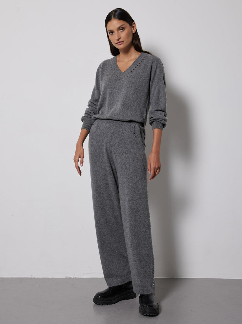 Pantalon Niman - Gris Chiné Fonce - Notshy - The Bradery