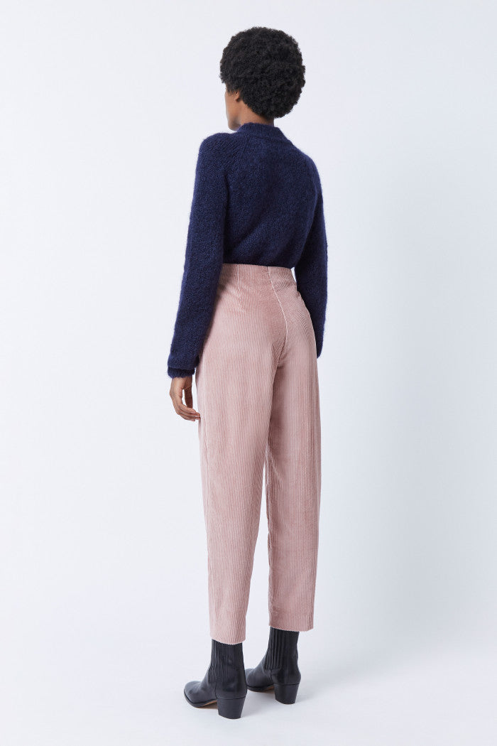Pantalon Prince Velours - Rose Boise