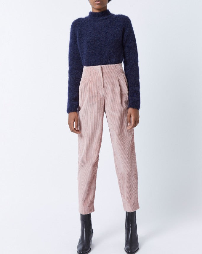 Pantalon Prince Velours - Rose Boise