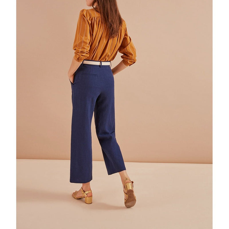Pantalones Sibonie - Indigo - Des Petits Hauts - The Bradery