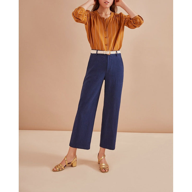 Pantalones Sibonie - Indigo - Des Petits Hauts - The Bradery