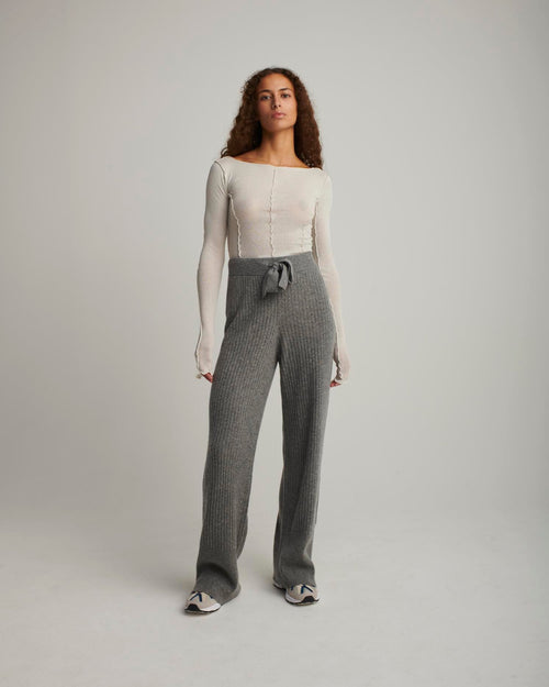 Pantalones Stacey - Gris China Oscuro - Mujeres - Absolut Cashmere - The Bradery
