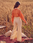 Pantalon Wide Gabby Linen - Shell - Reiko - The Bradery