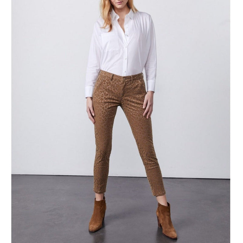 Pantalons Basic Sandy Cropped - Taupe Leopard - Reiko - The Bradery