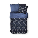 Juego de cama para 2 personas de algodón estampado Sunshine 5.11 - Azul Juego de cama TODAY
