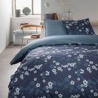 Juego de cama para 2 personas de algodón estampado Sunshine 5.11 - Azul Juego de cama TODAY
