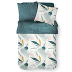 Juego De Cama - 2 Personas - Algodón Estampado Sunshine 6.7 - Liso Azul - TODAY - The Bradery