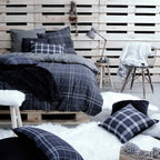 Parure De Lit - 2 Personnes - Coton Winter Spirit Megeve - Bleu - TODAY - The Bradery
