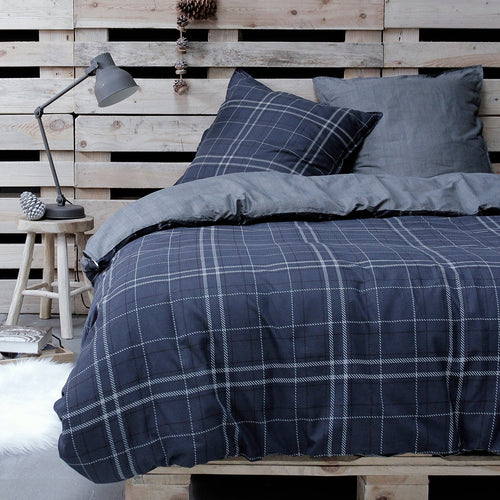 Parure De Lit - 2 Personnes - Coton Winter Spirit Megeve - Bleu - TODAY - The Bradery