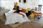 Parure De Lit (Housse De Couette + Taie(s) D'Oreiller) Coton Imprimé Ikat - L'EffetPapillon2 - The Bradery