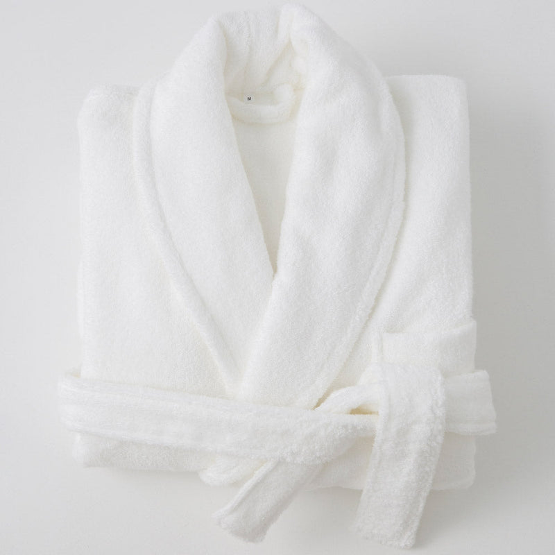 Organic Cotton Bathrobe - Blanc - MOST - The Bradery