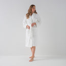 Organic Cotton Bathrobe - Blanc - MOST - The Bradery