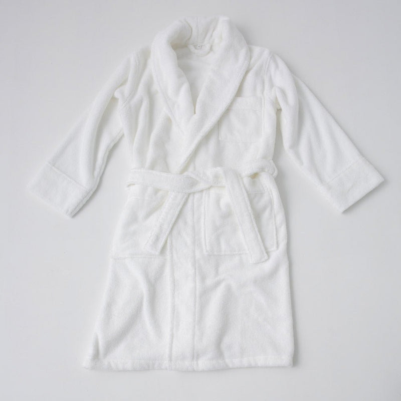 Organic Cotton Bathrobe - Blanc - MOST - The Bradery