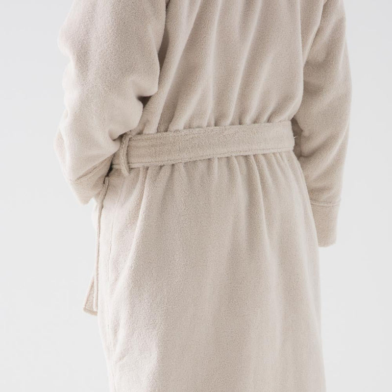 Organic Cotton Bathrobe - Sand - MOST - The Bradery