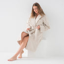 Organic Cotton Bathrobe - Sand - MOST - The Bradery