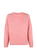 pink cozy sweater