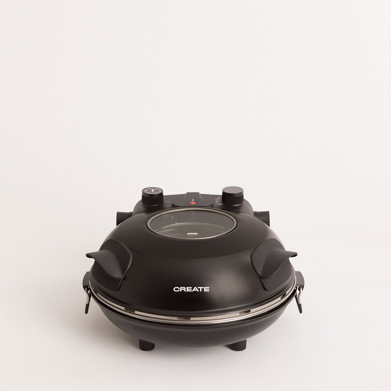 Pizza Maker - Horno de pizza eléctrico con piedra refractaria - Negro