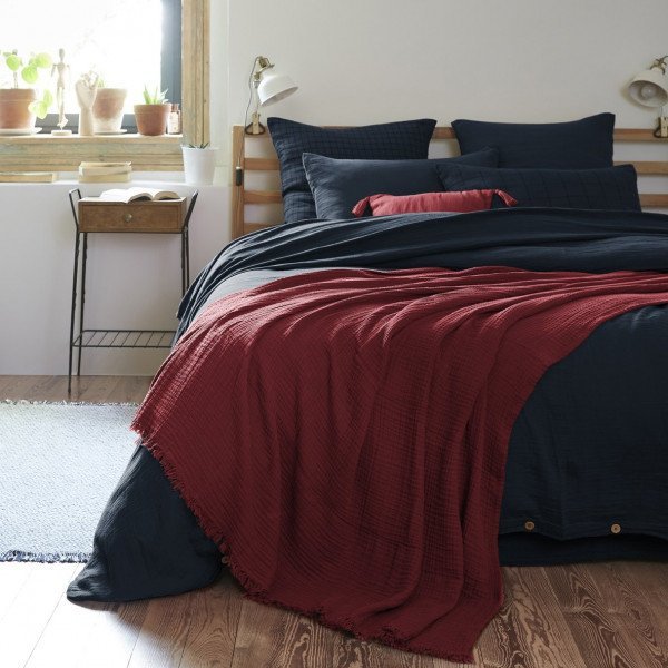 Gaïa Wine Lees Fringed Plaid - L'Effet Papillon - The Bradery