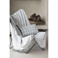 Stockholm Chevron Pompom Plaid - Pearl Gray - Febronie -The Bradery