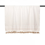 Stockholm Chevron Pompom Plaid - Light Taupe - Febronie -The Bradery